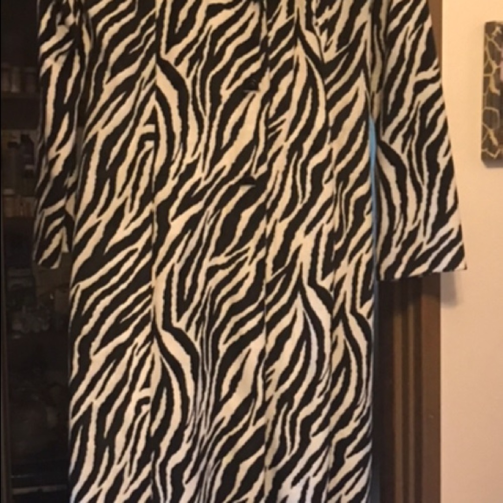 Full length, Holstein print.